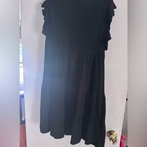 Max Studio Black Textured Dress